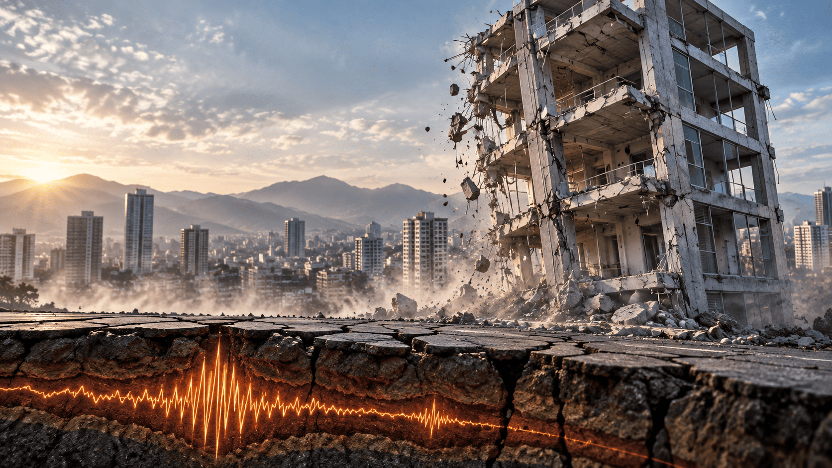 Estructura durante un terremoto: cómo se mueve un edificio