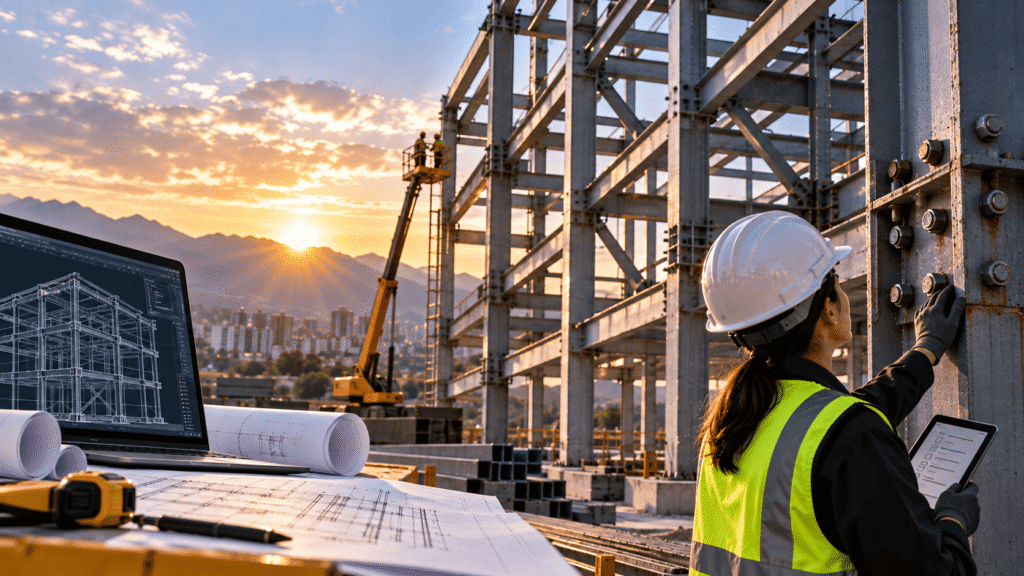 Seguridad estructural en una estructura metálica durante su ciclo de vida